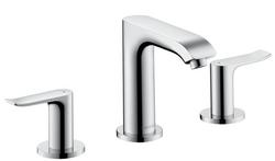 Two Handle Widespread Bathroom Sink Faucet in Polished Chrome