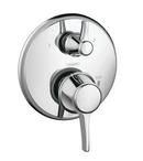 Hansgrohe Polished Chrome Pressure Balancing Diverter Trim with Double Lever Handle 