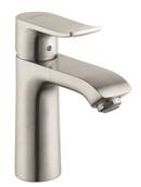 Hansgrohe Brushed Nickel Single Handle Monoblock Bathroom Sink Faucet 