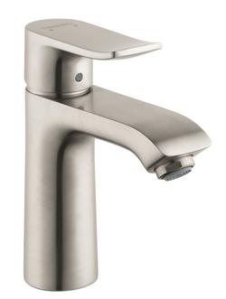 Single Handle Monoblock Bathroom Sink Faucet in Brushed Nickel