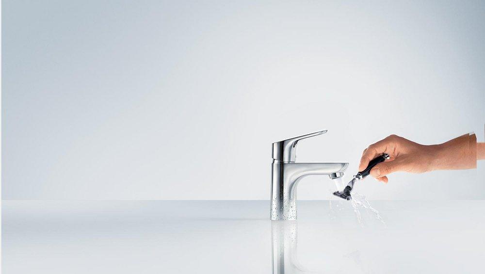 Hansgrohe Polished Chrome Single Handle Monoblock Bathroom Sink Faucet 