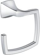 Rectangular Open Towel Ring in Polished Chrome