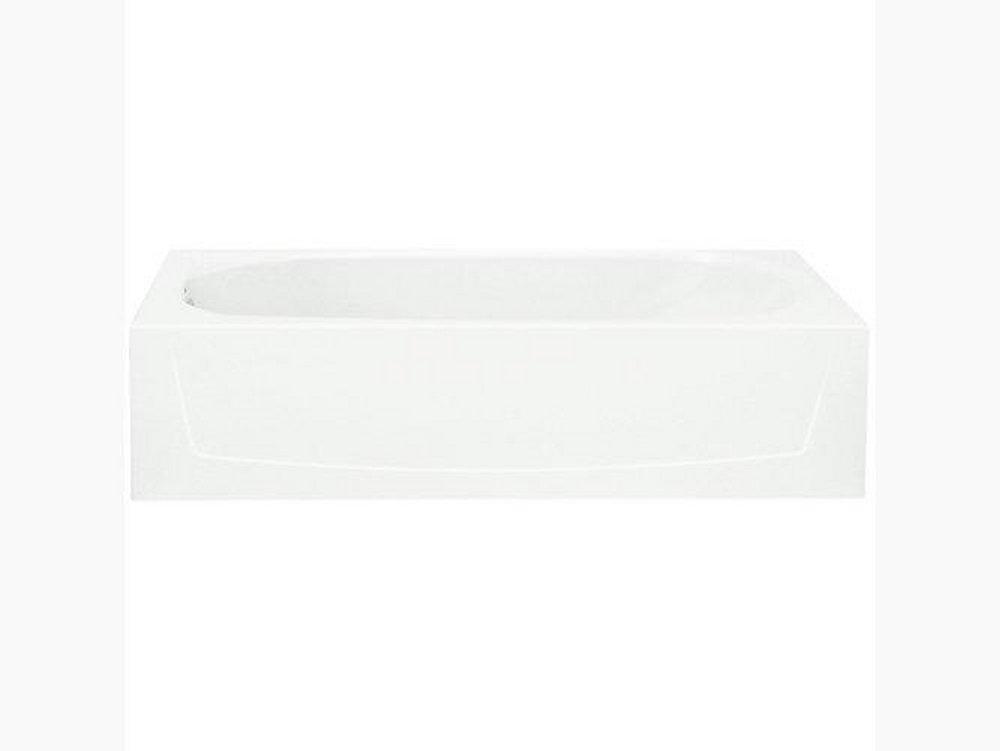 Sterling White 60 x 29 in. Soaker Alcove Bathtub in White 