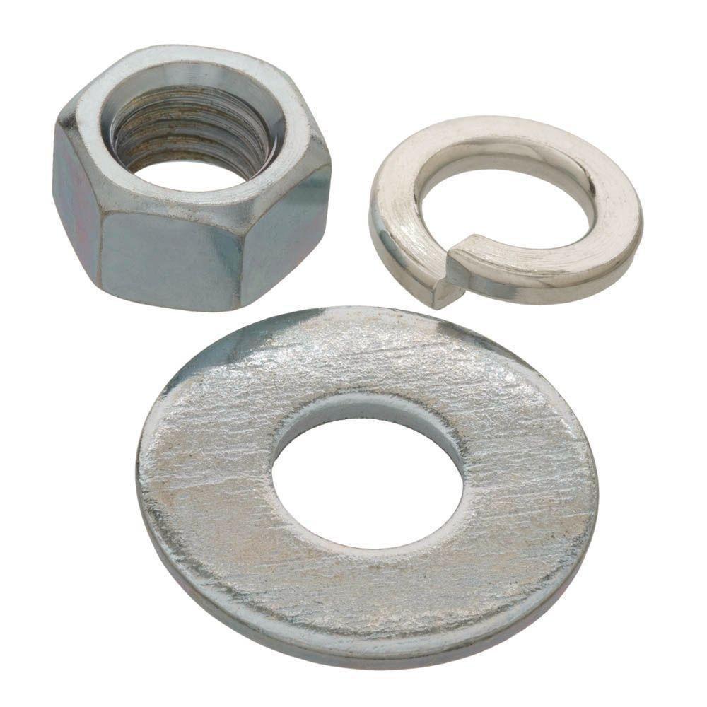 Inventory Sales Company Zinc Electroplated Steel Nut 3/8 in. Thick (Less Spring) 