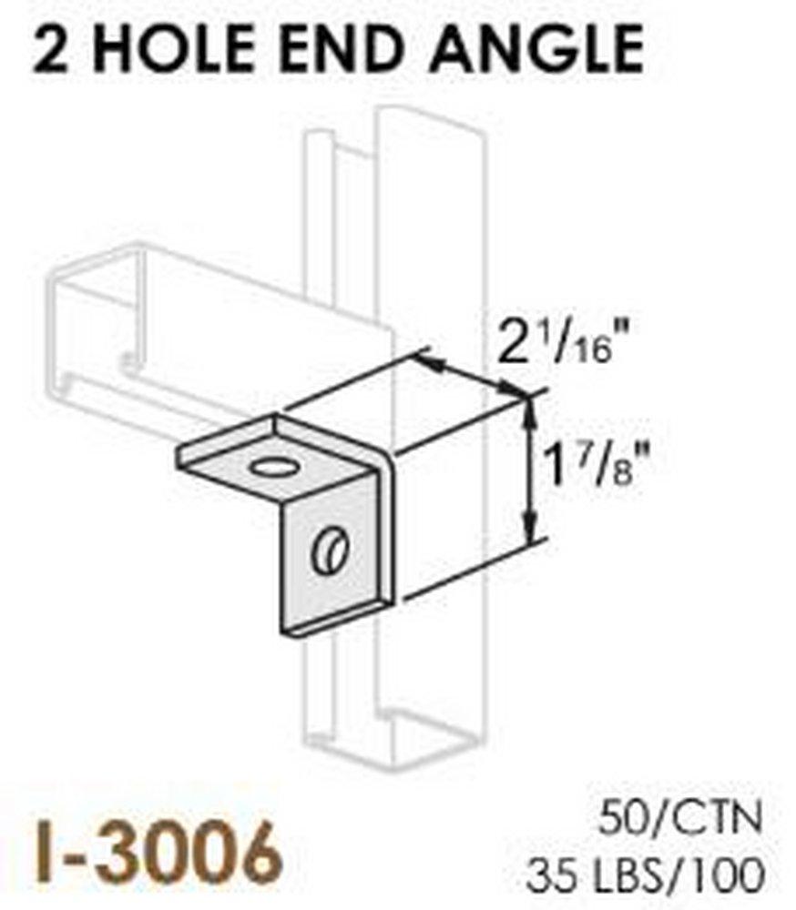 Inventory Sales Company 1-5/8 in. 2-Hole Plated Corner Angle Bracket 