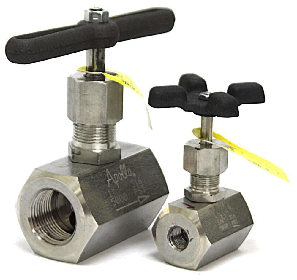 Apollo Valves 5000 psi Stainless Steel Threaded Needle Valve 