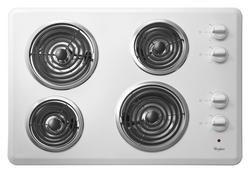 4 Burner Coil Cooktop in White
