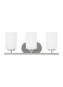 Visual Comfort & Co. Generation Lighting Polished Chrome 100W 3-Light Medium E-26 Base Incandescent Wall or Bath Sconce 