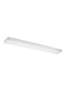 48 in 64W 2-Light Fluorescent T8 Linear Ceiling Fixture in White