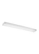 Visual Comfort & Co. Generation Lighting White 64W 2-Light Fluorescent T8 Linear Ceiling Fixture in White 