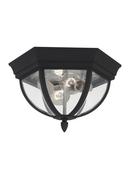 Visual Comfort & Co. Generation Lighting Black 2-Light Flushmount Ceiling Light 