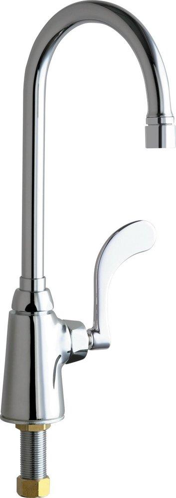 Chicago Faucets Polished Chrome Single Handle Wristblade Handle Bar Faucet 