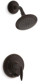 KOHLER Oil Rubbed Bronze Shower Trim with Single Lever Handle and Push-Button Diverter 