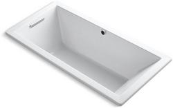 66 x 32 in. Soaker Drop-In Bathtub with End Drain in White