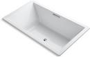 KOHLER White 72 x 42 in. Combo Drop-In Bathtub with Center Drain 