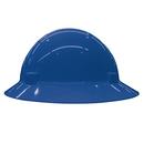 ERB Safety Blue Size 6.5-8 Plastic Full Brim Ratchet Hard Hat 