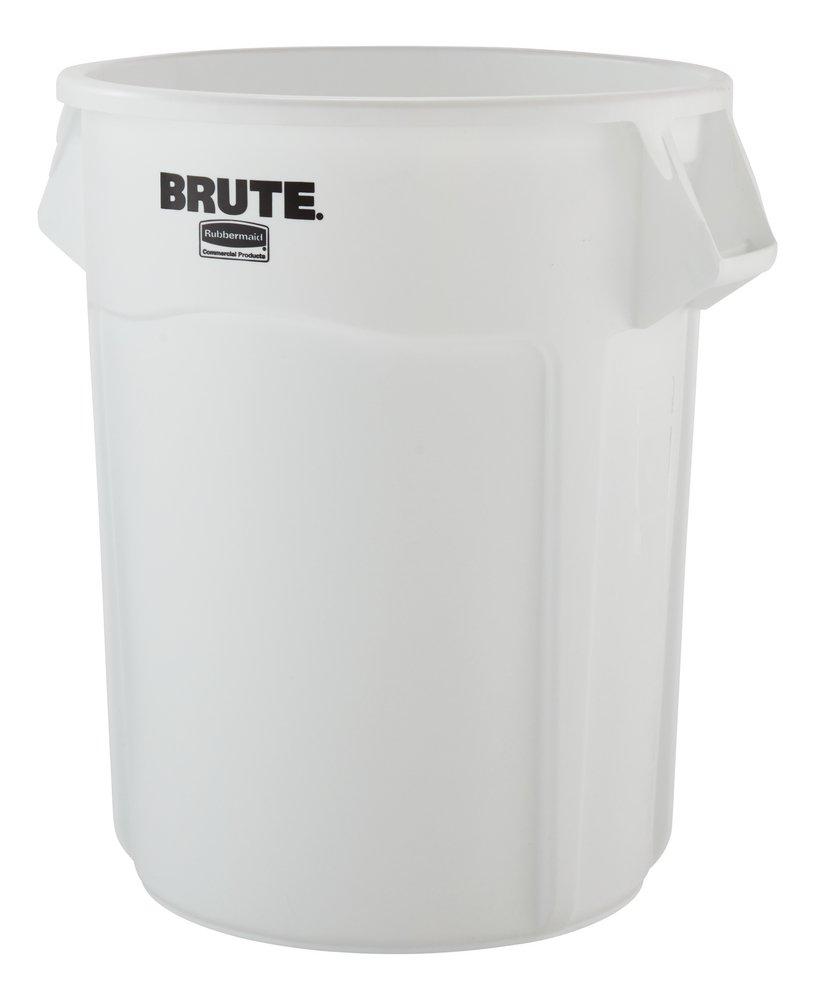 Rubbermaid White 33 x 32-87/100 x 26-37/100 in. 55 gal Resin Vented Container 