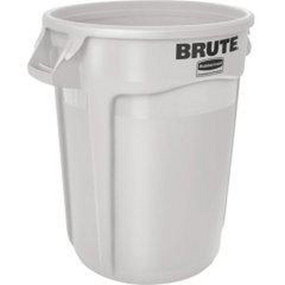 Rubbermaid White 33 x 32-87/100 x 26-37/100 in. 55 gal Resin Vented Container 
