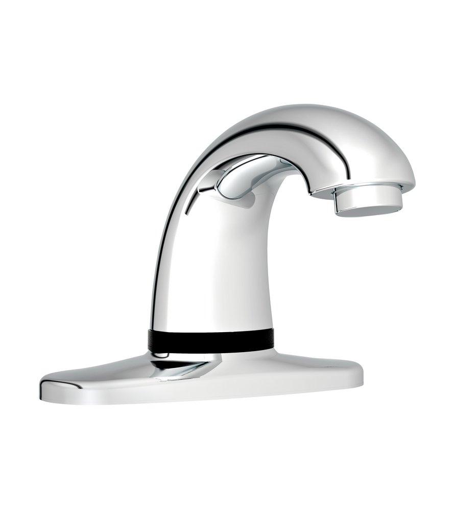 Rubbermaid Polished Chrome No Handle Sensor Bathroom Sink Faucet 
