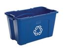18 gal Handle Recycled Box with Universal Symbol in Blue