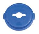 Rubbermaid Blue 9-4/5 x 1-17/20 x 22-9/10 in. Plastic Recycling Top Lid 