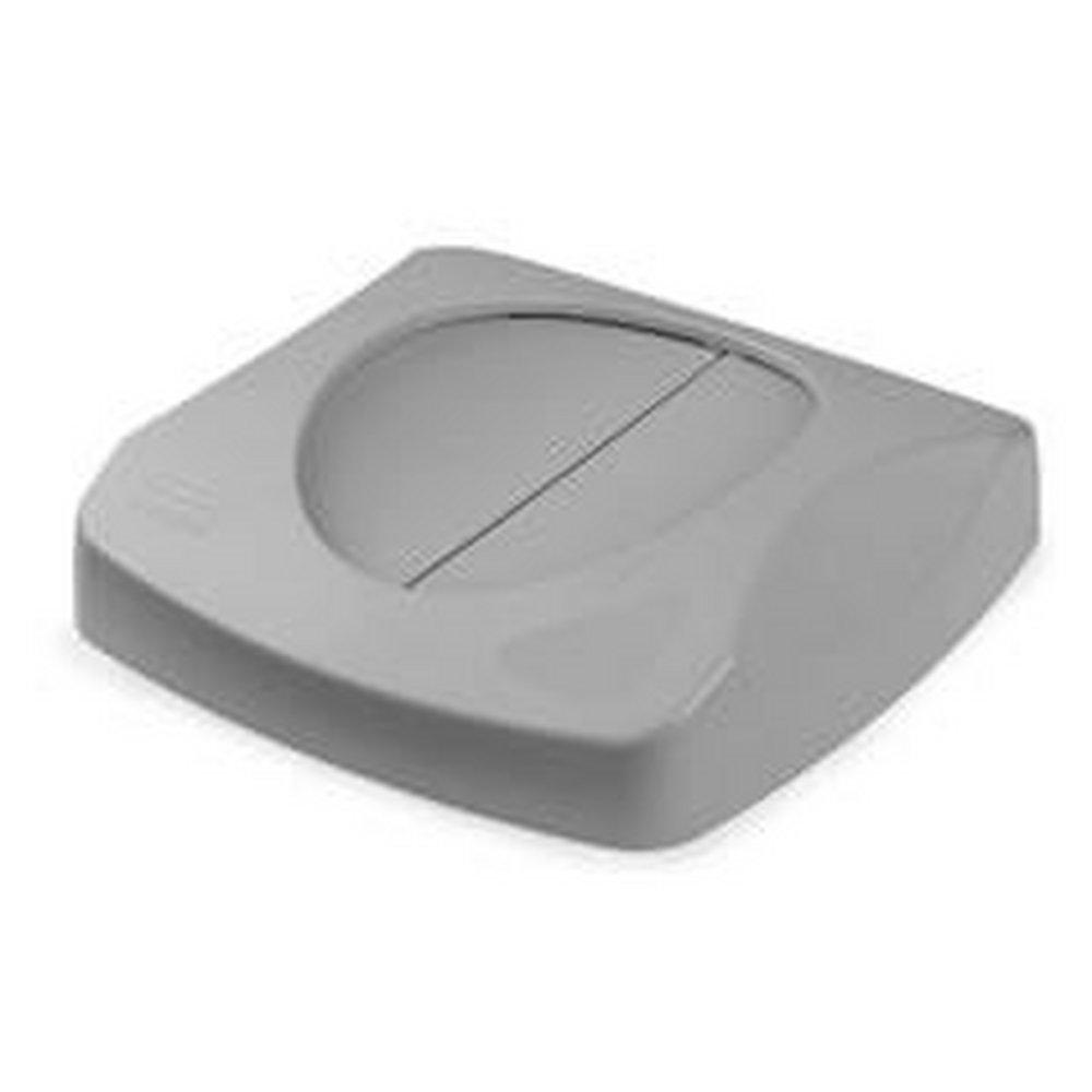 Rubbermaid Grey 4 x 16 x 16 in. 23 gal Resin Swing Top in Grey 