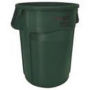 31-1/2 x 24 x 24 in. 44 gal Resin Vented Trash Container in Dark Green
