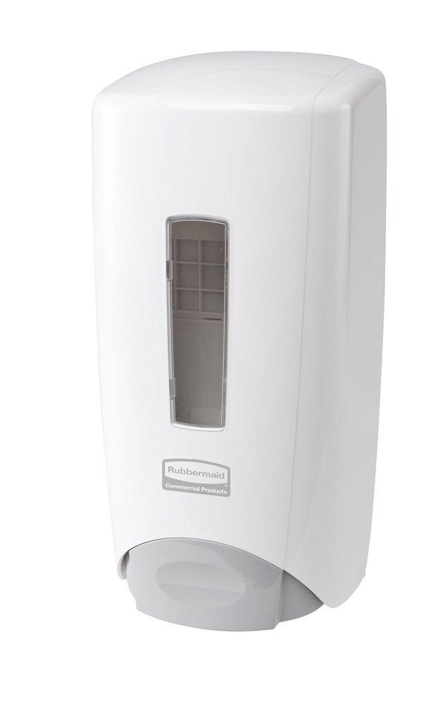 Rubbermaid White 11-7/10 in. Wall Mount Manual Soap Dispenser 
