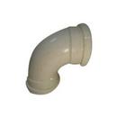 3 in. Hub Long Turn Straight SDR 35 Plastic 90 Degree Elbow in White