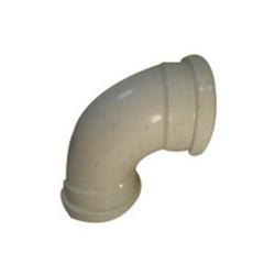 3 in. Hub Long Turn Straight SDR 35 Plastic 90 Degree Elbow in White