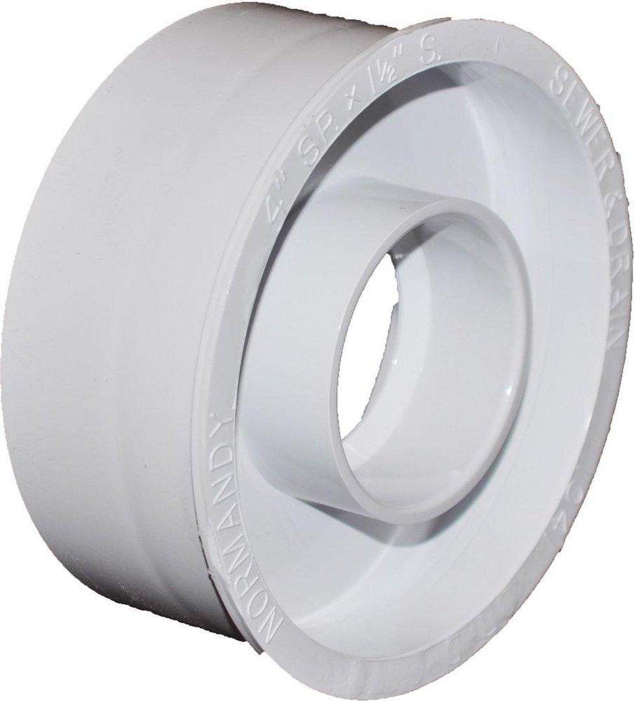 Normandy White Spigot x Hub SDR 35 PVC Bushing 