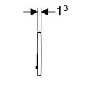 Geberit Polished Chrome Dual Flush Actuator Plate 