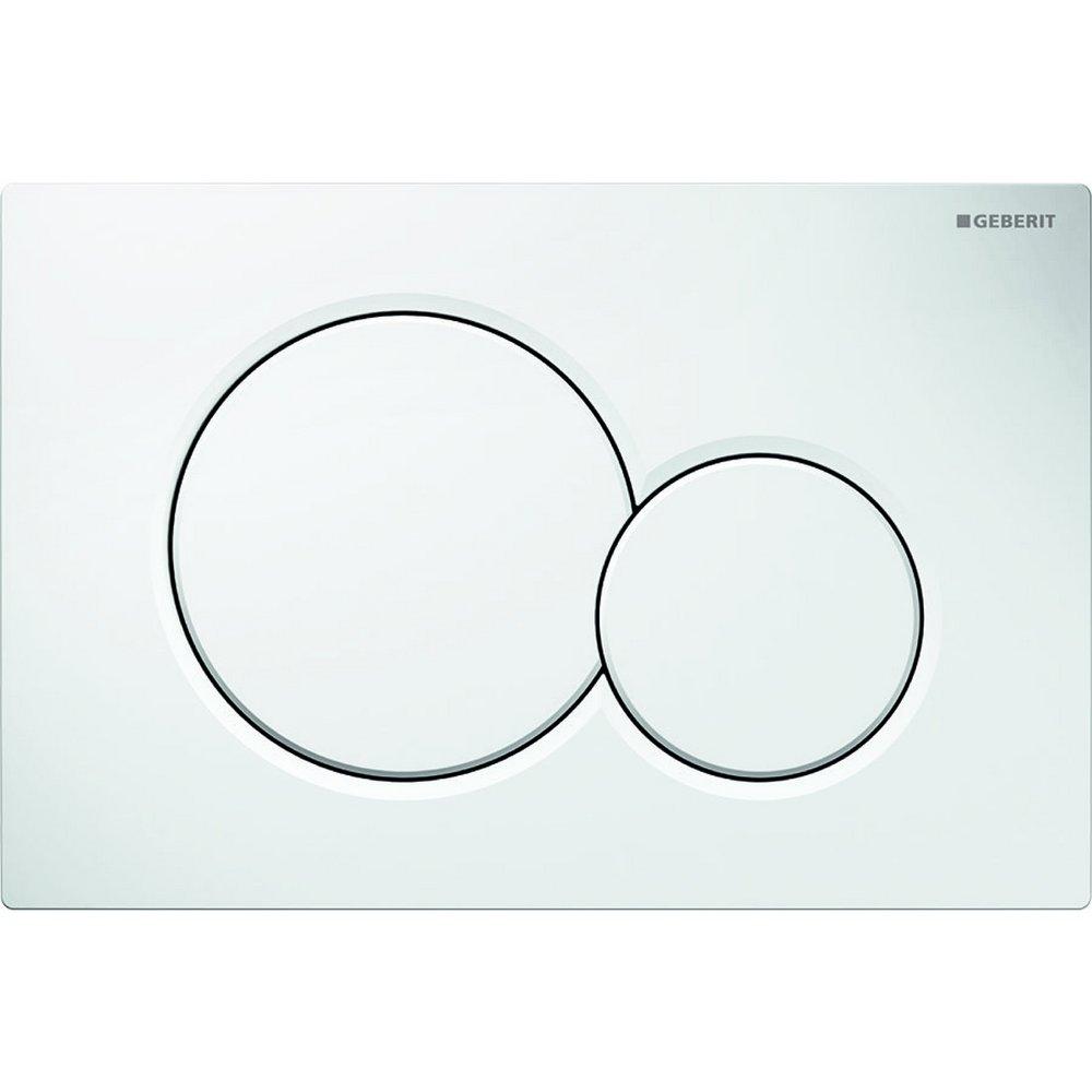 Geberit Alpine White Dual Flush Actuator Plate 