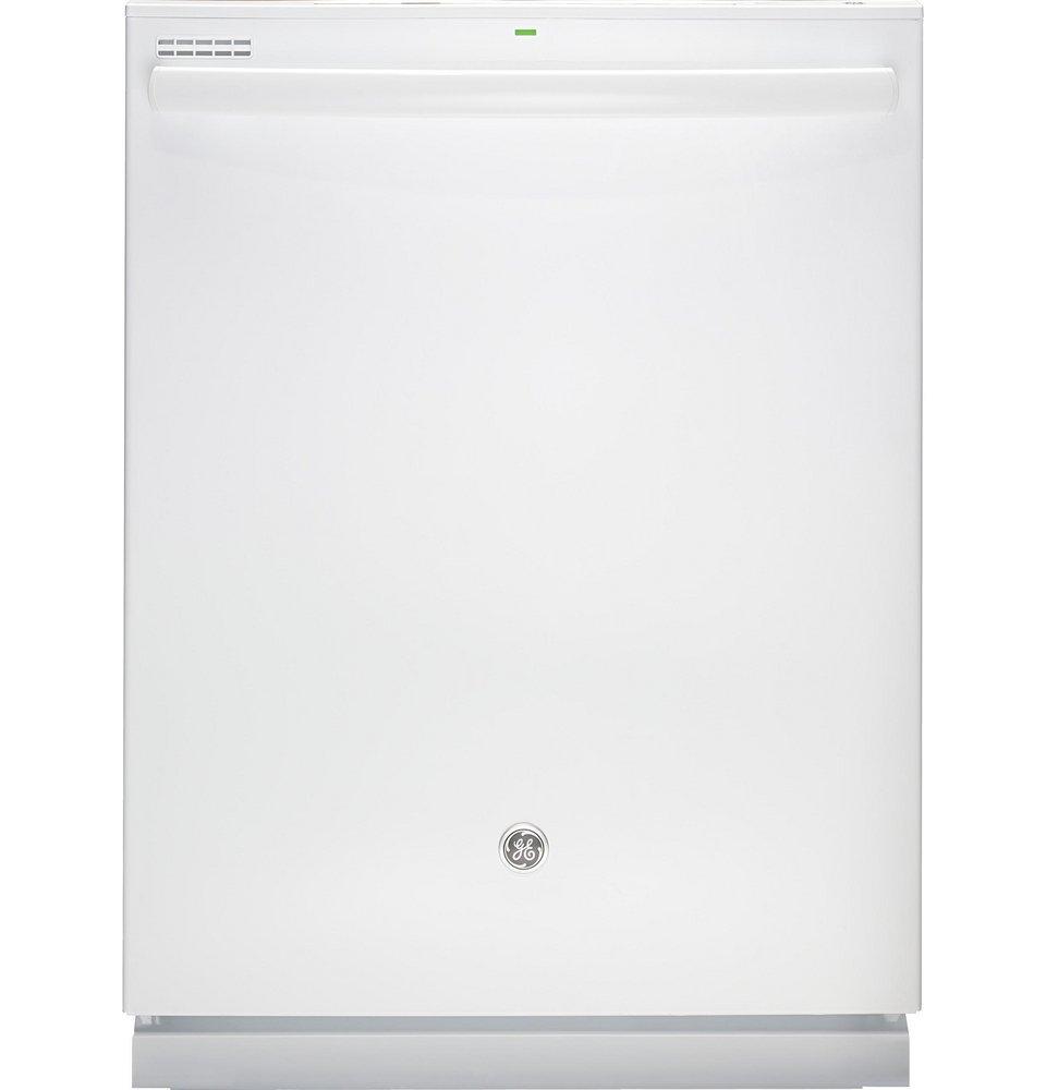 GE&reg; White 23-3/4 in. 51dB 4-Cycle Built-In Dishwasher 
