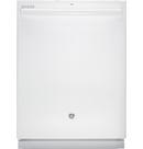 GE&reg; White 23-3/4 in. 51dB 4-Cycle Built-In Dishwasher 
