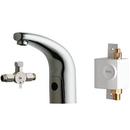 Chicago Faucets Polished Chrome 1 gpm 1-Hole Contemporary Sink Faucet with Dual Beam Infrared Sensor 