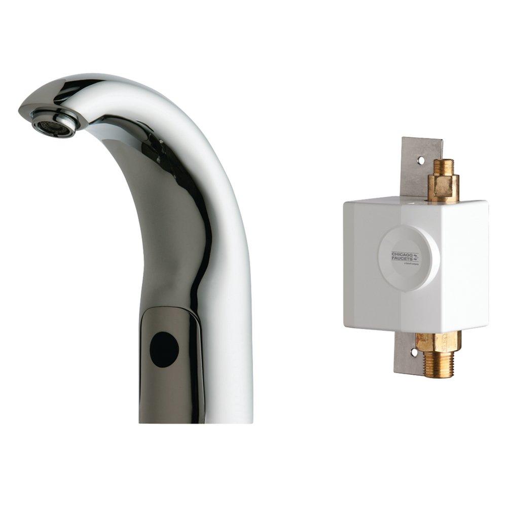 Chicago Faucets Polished Chrome Bathroom Sink Faucet 