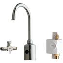 Chicago Faucets Polished Chrome 1 gpm 1-Hole Gooseneck Sink Faucet with Dual Beam Infrared Sensor and 7-3/4 in. Spout Height 