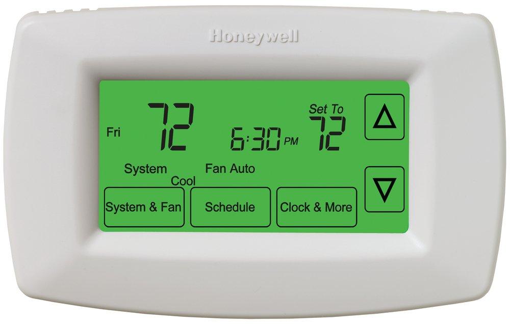 Honeywell Home Premier White&reg; 2H/2C, 2H/1C Programmable Thermostat 