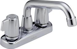 Two Lever Handle Laundry Faucet in Polished Chrome