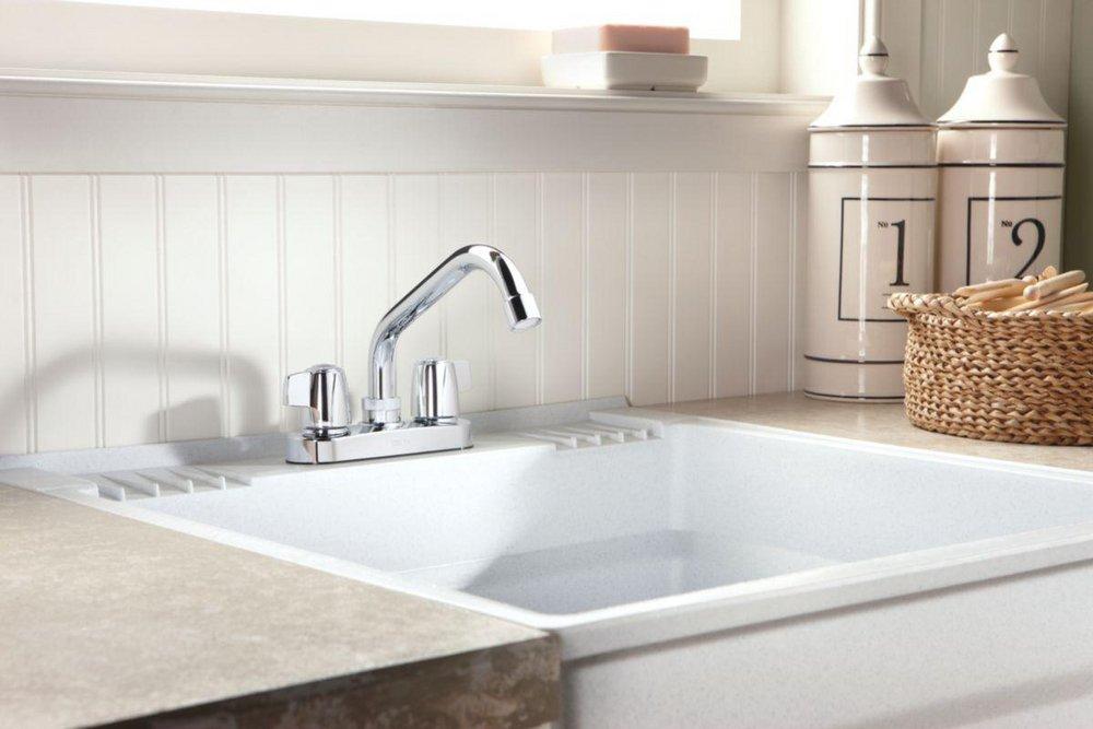 Delta Faucet Chrome Two Lever Handle Laundry Faucet 