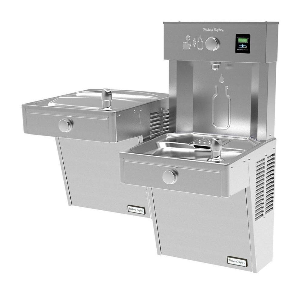 Non-Filtered Non-Refrigerated Bottle Filling Station with Bi-Level Water Cooler (Vandal Resistant) 