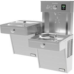 38-13/16 in. 8 gph Bottle Filling Station with Bi-Level Vandal Resistant Cooler in Stainless Steel