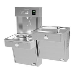 Non-Filtered Refrigerated Bottle Filling Station with Bi-Level Water Cooler (Vandal Resistant)
