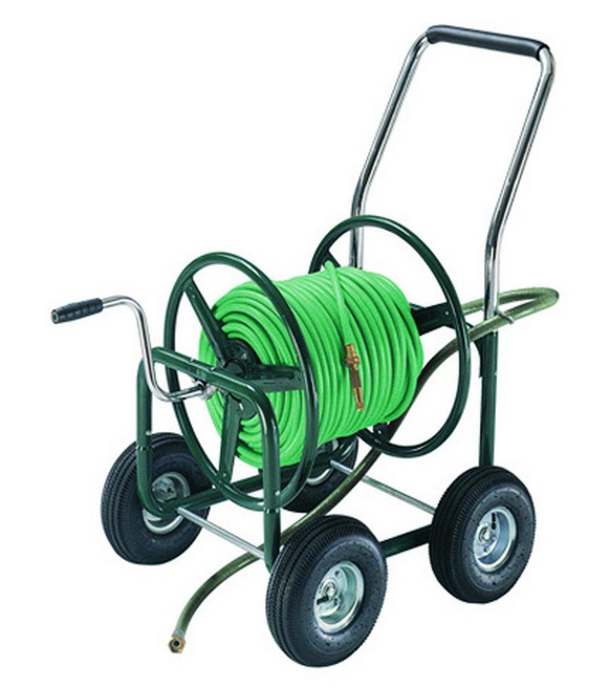 Ames Fire & Waterworks Green Steel Hose Wagon 