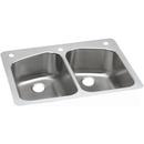 33 x 22 in. 3 Hole Stainless Steel Double Bowl Dual Mount Kitchen Sink in Premium Highlighted Satin