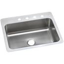 27 x 22 in. 1 Hole Stainless Steel Single Bowl Dual Mount Kitchen Sink in Elite Satin
