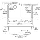 Dayton Elite Satin 27 x 22 in. Stainless Steel Single Bowl Dual Mount Kitchen Sink in Elite Satin 