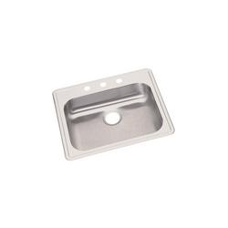 25 in. Drop-in Stainless Steel Single Bowl Kitchen Sink in Satin