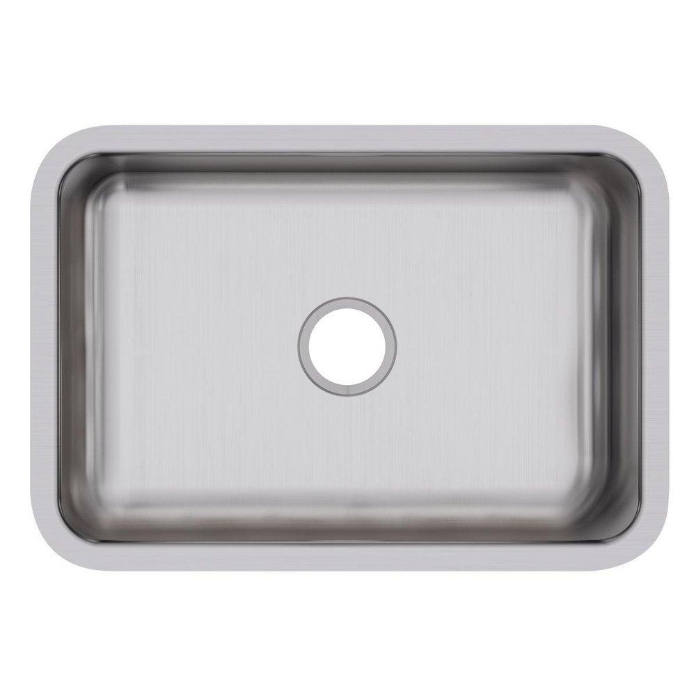 Dayton Radiant Satin 26-1/2 x 18-1/2 in. No-Hole Stainless Steel Single Bowl Undermount Kitchen Sink 